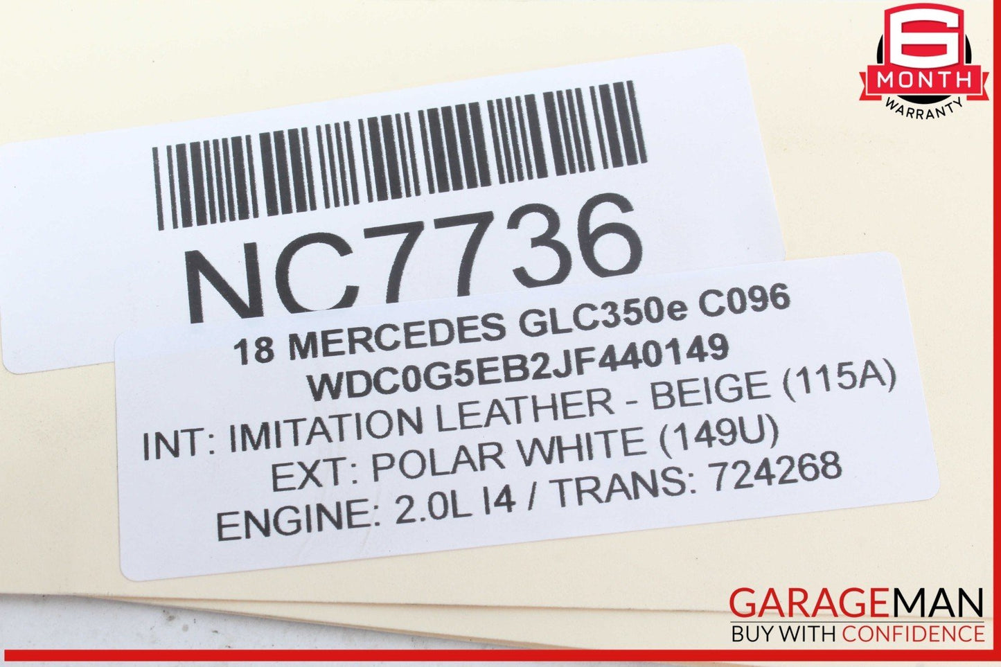 15-20 Mercedes X253 GLC350e Front Right Side Upper Transverse Control Arm OEM