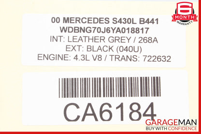 00-06 Mercedes W220 S430 Gear Shifter Bezel Trim Indicator Wood OEM