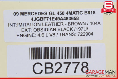 06-13 Mercedes-Benz GL450 X164 Headlight Switch Control Module 1645453004 Genuine