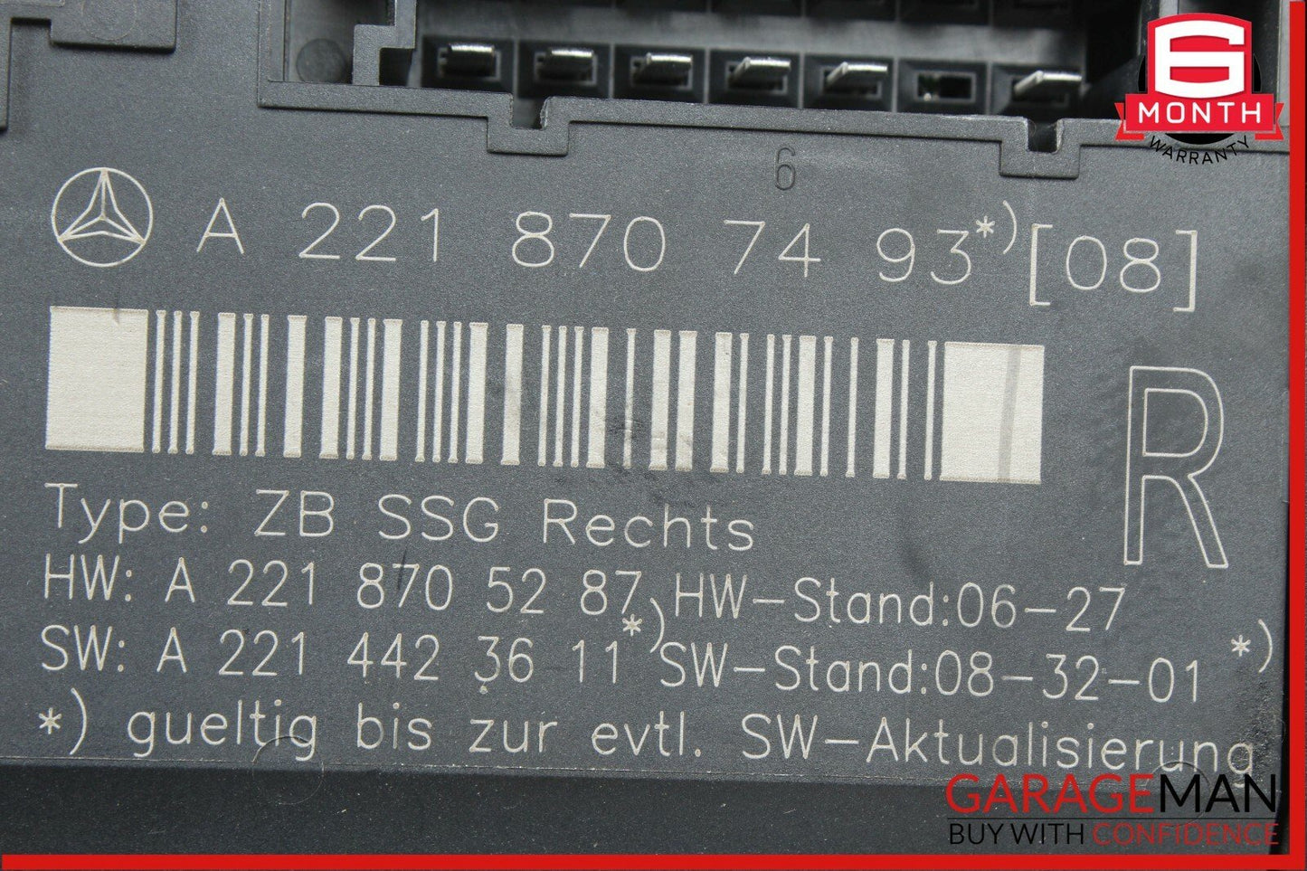 07-13 Mercedes W221 S550 Front Right Passenger Side Under Seat Control Module