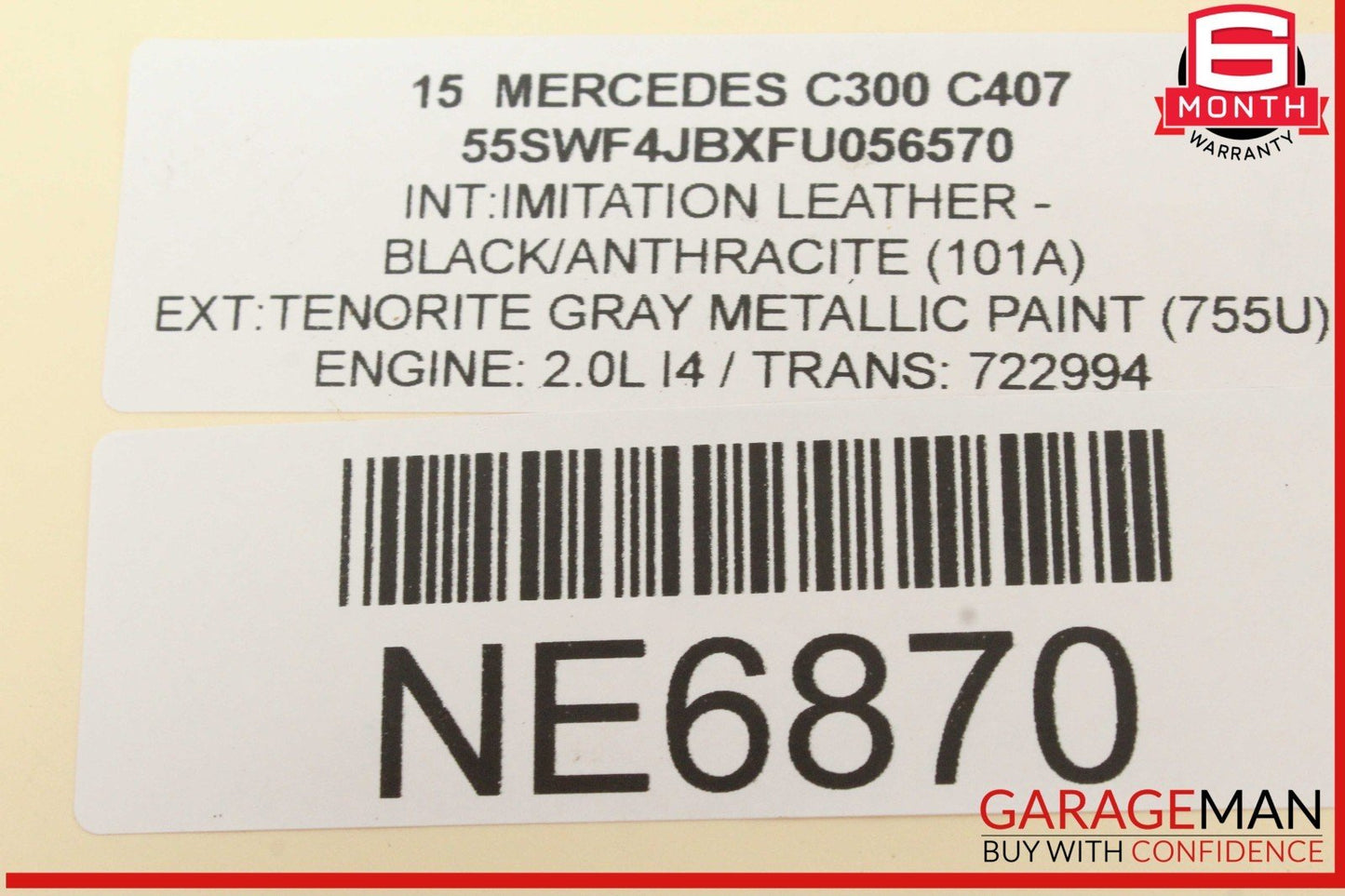 15-20 Mercedes W205 C300 GLC350e Front Right Side Door Lock Latch Actuator OEM