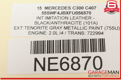 15-20 Mercedes W205 C300 GLC350e Front Right Side Door Lock Latch Actuator OEM