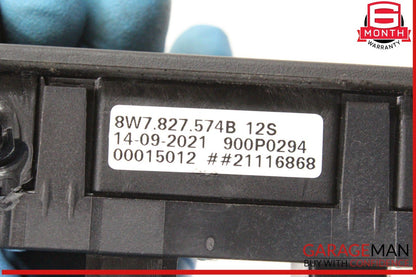 18-24 Audi S5 A5 Trunk License Plate Handle Assembly 8W7827574B OEM