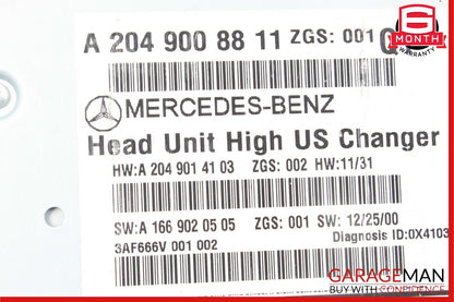 12-14 Mercedes W204 C250 C300 Navi Navigation Comand Head Unit DVD CD Audio OEM