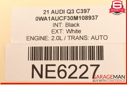 19-24 Audi Q3 A3 S3 Front Upper Windshield Interior Rear View Mirror OEM