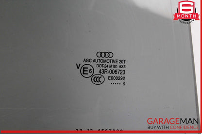13-17 Audi Q5 Rear Right Passenger Side Door Window Glass OEM