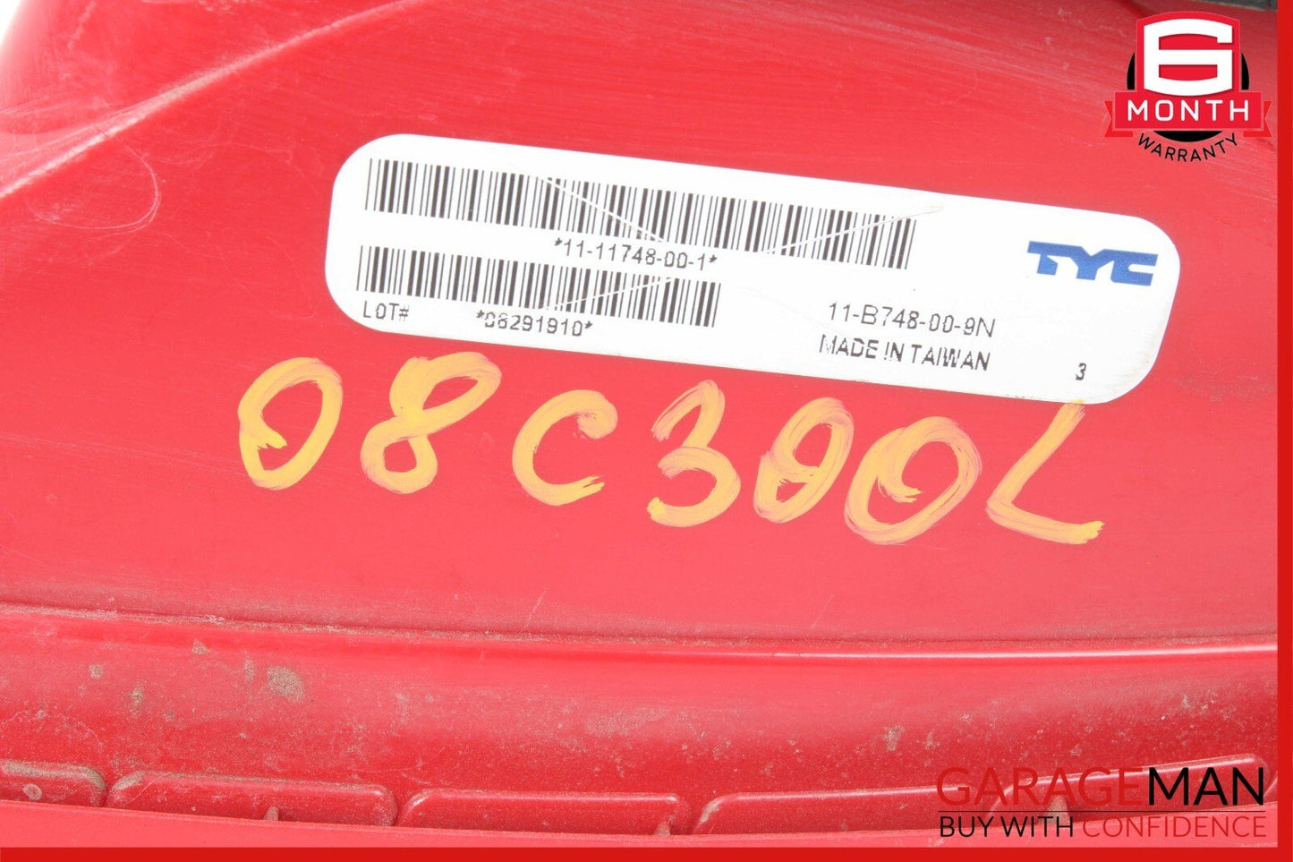 08-11 Mercedes W204 C300 C63 AMG Rear Left Side Taillight Tail Light Lamp OEM