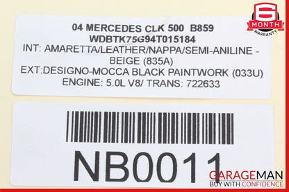 03-09 Mercedes W209 CLK500 Front Left Wheel Spindle Knuckle Hub Bearing OEM