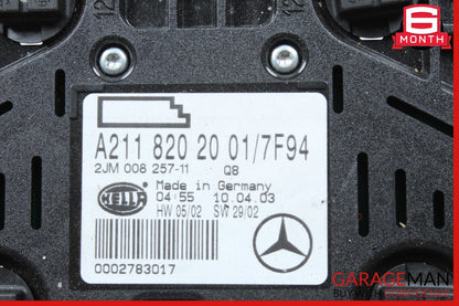 03-11 Mercedes W211 E500 CLS500 Rear Interior Top Upper Dome Light Lamp Grey OEM