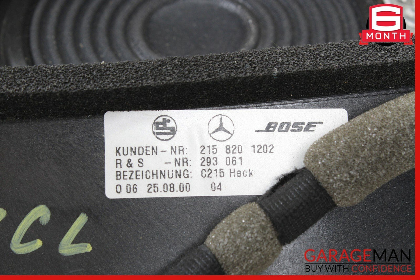 00-06 Mercedes W215 CL600 CL55 AMG Subwoofer Sub Woofer Bose Speaker OEM