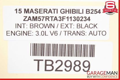 14-17 Maserati Ghibli Rear Right Side Door Lock Latch Actuator Mechanism OEM