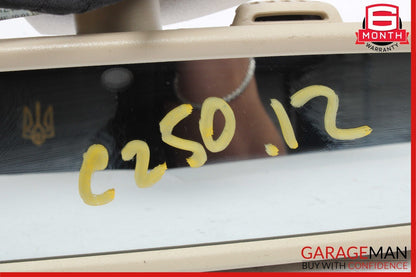 10-16 Mercedes W204 C250 Front Top Upper Rear View Mirror Assembly Beige OEM