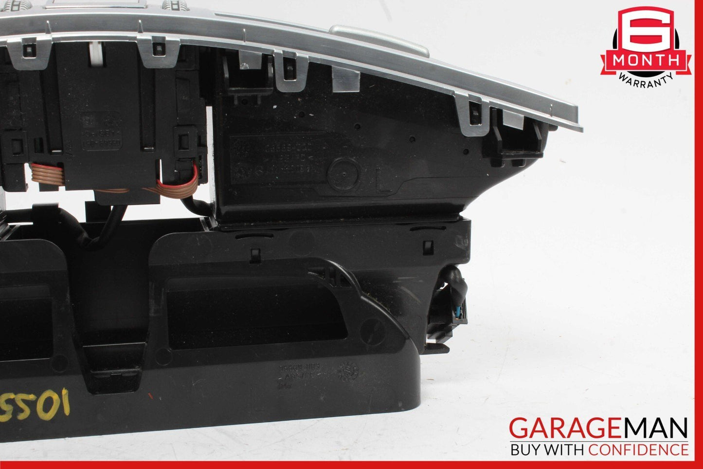 07-13 Mercedes W221 S550 S450 Center Dash A/C Air Vent Trim Clock 2218300954 OEM