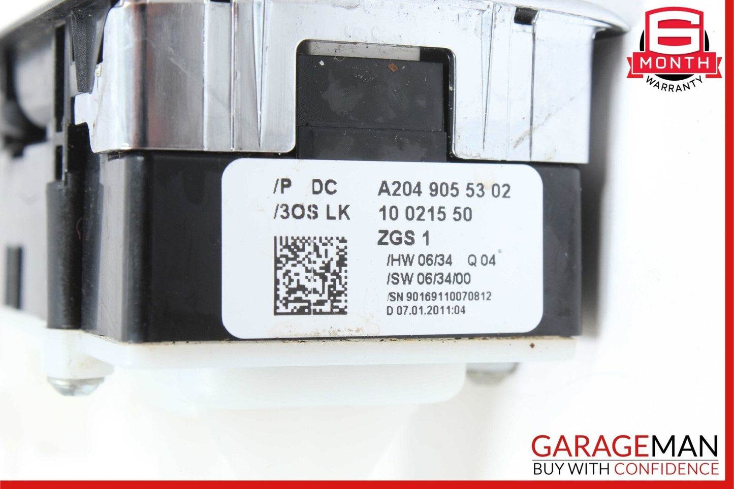 08-14 Mercedes W204 C250 C300 Driver Master Window Switch 2049055302 OEM
