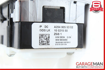 08-14 Mercedes W204 C250 C300 Driver Master Window Switch 2049055302 OEM