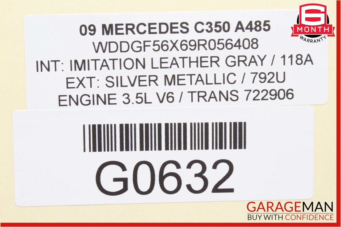08-11 Mercedes W204 C350 Rear Left Driver Side Door Lock Latch Actuator OEM