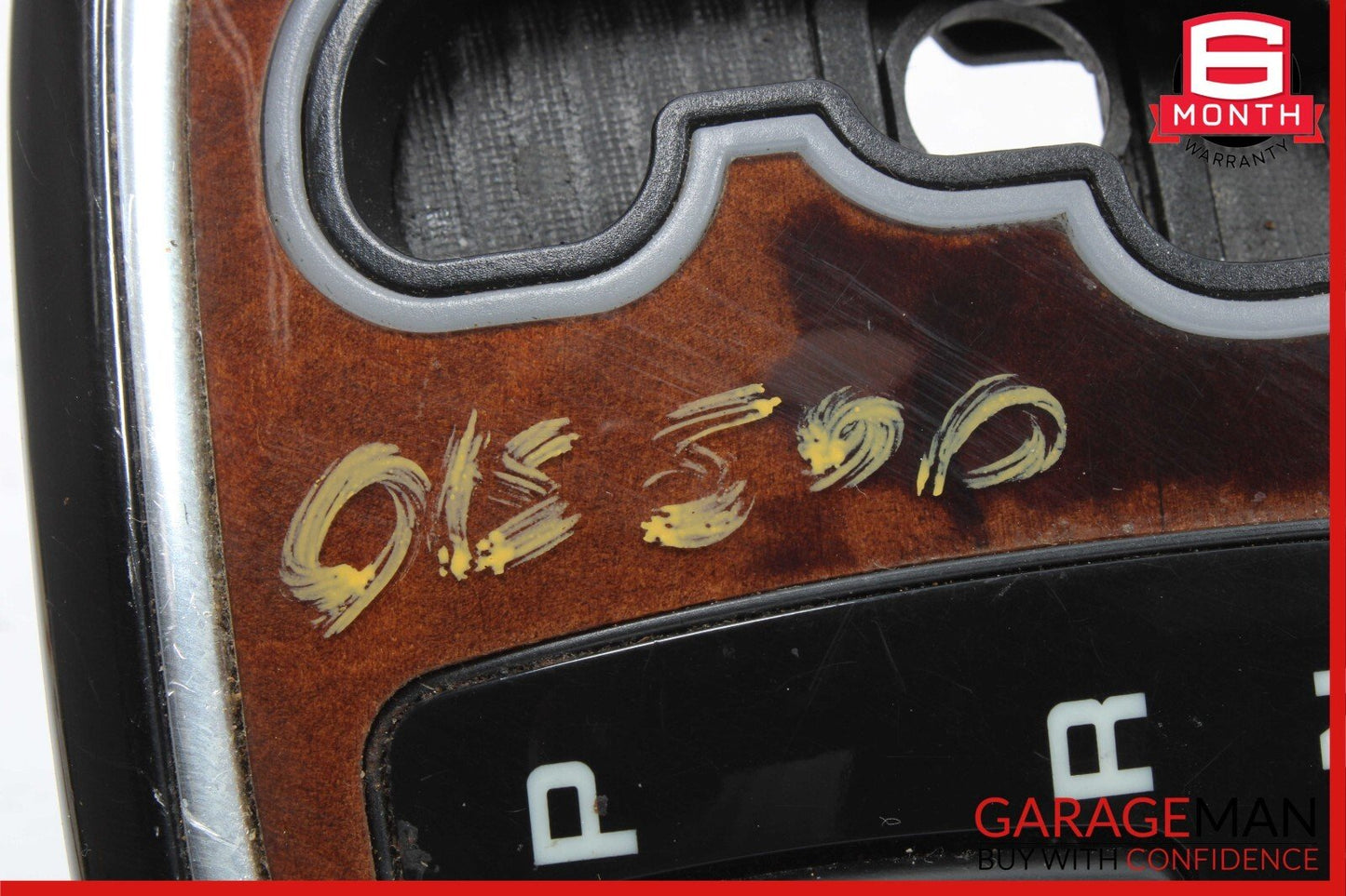 00-06 Mercedes W220 S500 S430 Gear Shifter Bezel Trim Indicator Wood OEM
