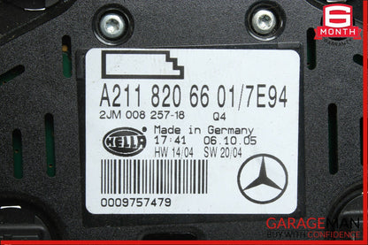 03-11 Mercedes CLS500 E350 Rear Overhead Dome Light Lamp Reading Map Gray