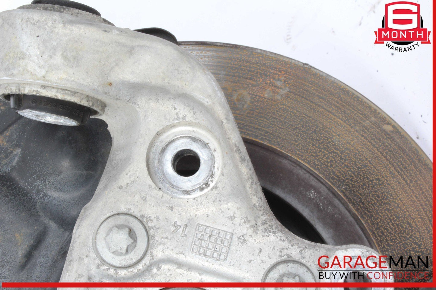 14-19 Mercedes W117 CLA250 Rear Left Side Spindle Knuckle Hub w/ Rotor Disc OEM