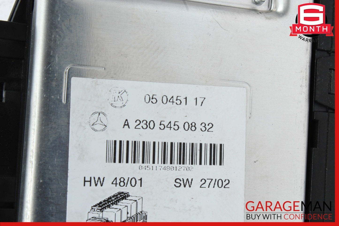 03-12 Mercedes R230 SL55 AMG SLR Front Left SAM Fuse Box Control Module OEM