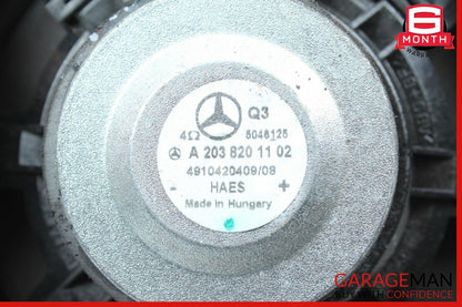 01-07 Mercedes W203 C230 Front Right & Left Side Door Sound Audio Speakers Set