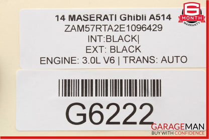 14-17 Maserati Ghibli Positive Battery Cable Wiring Harness Wires Assembly OEM
