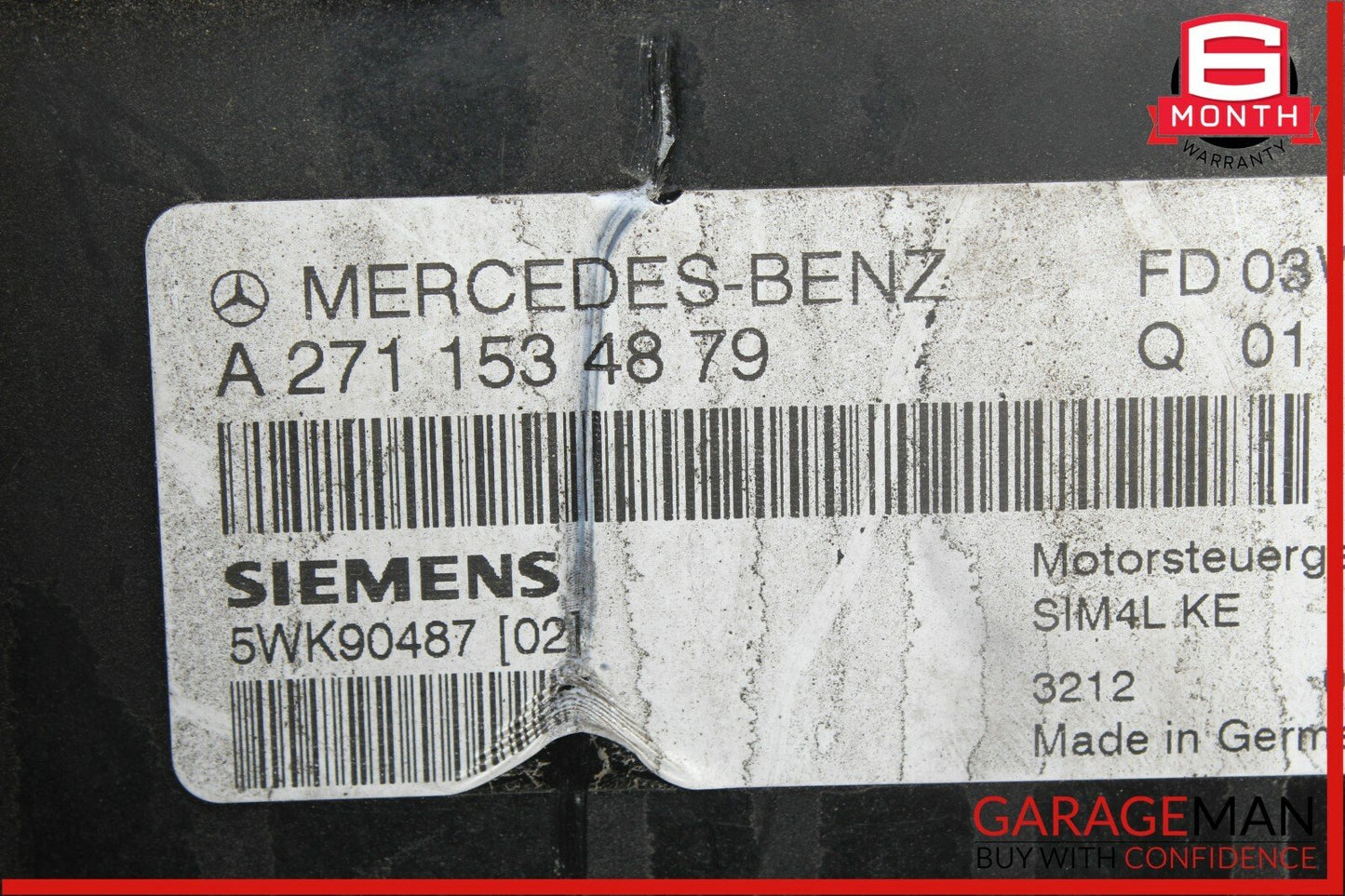 03-05 Mercedes W203 C230 ECU ECM Engine Control Module Unit 2711534879 OEM