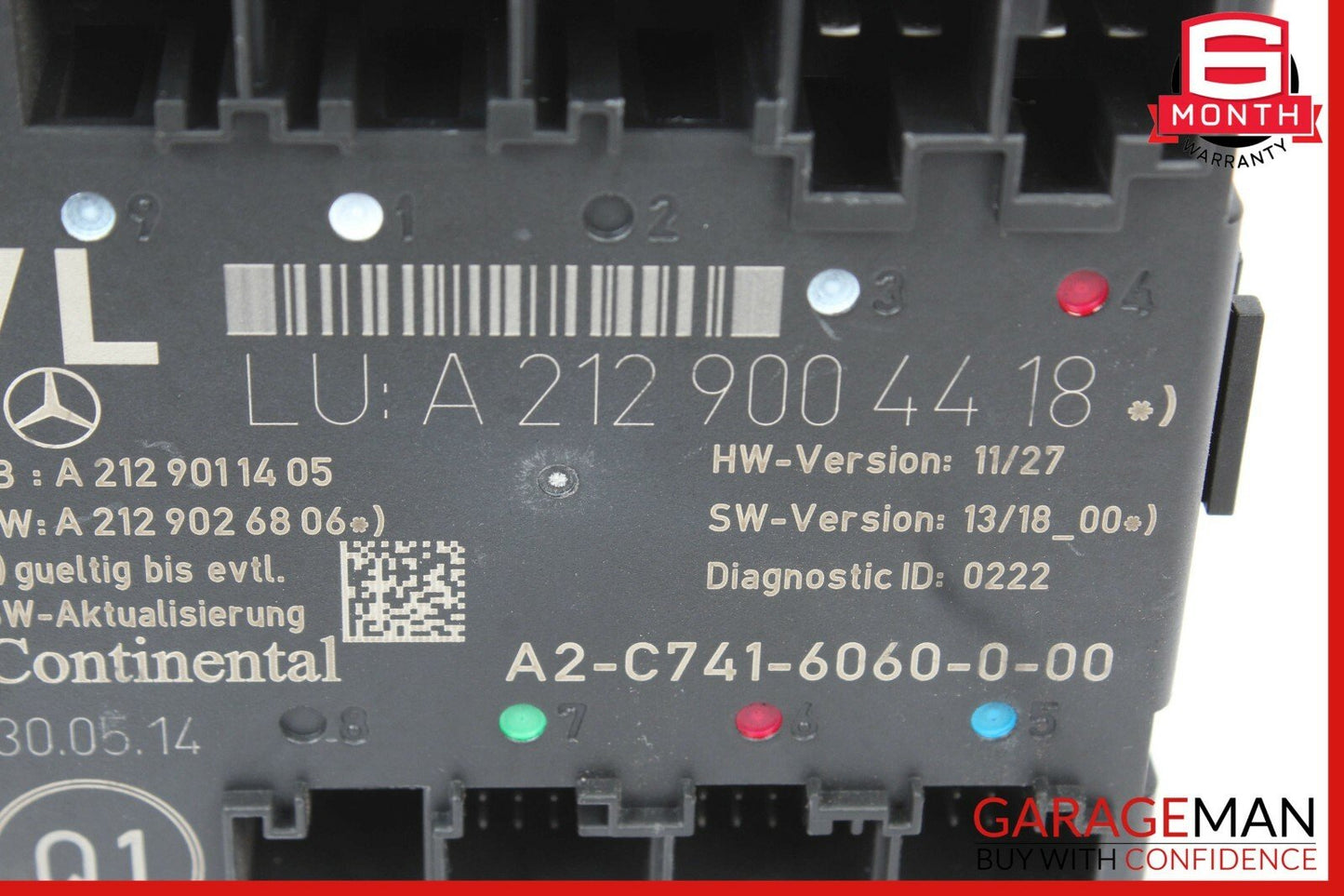 08-18 Mercedes C300 SLK250 CLS550 Front Left Driver Side Door Control Module OEM