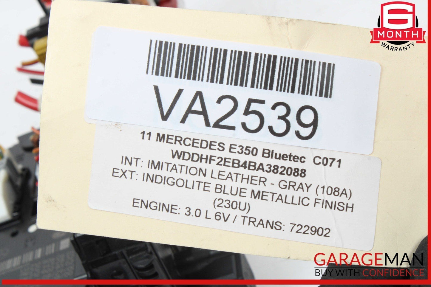 10-11 Mercedes W212 E350 Bluetec Rear Fuse Relay Junction Box SAM Module OEM