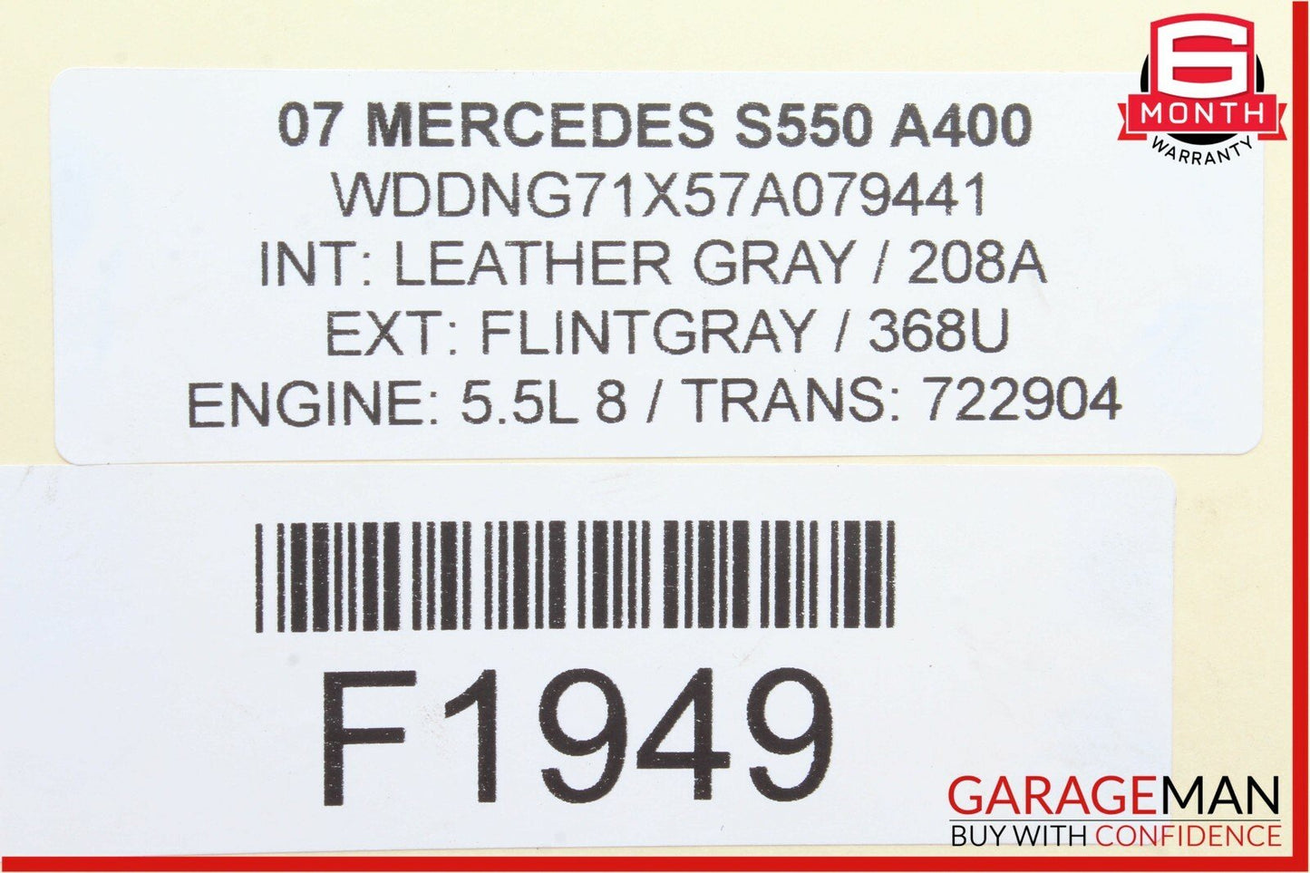 07-13 Mercedes W221 S550 CL550 Front Left Driver Side Door Lock Latch Actuator