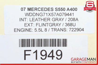 07-13 Mercedes W221 S550 CL550 Front Left Driver Side Door Lock Latch Actuator