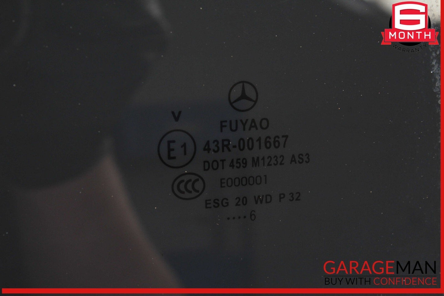 15-20 Mercedes X156 GLA250 GLA45 AMG Rear Right Side Door Window Glass OEM