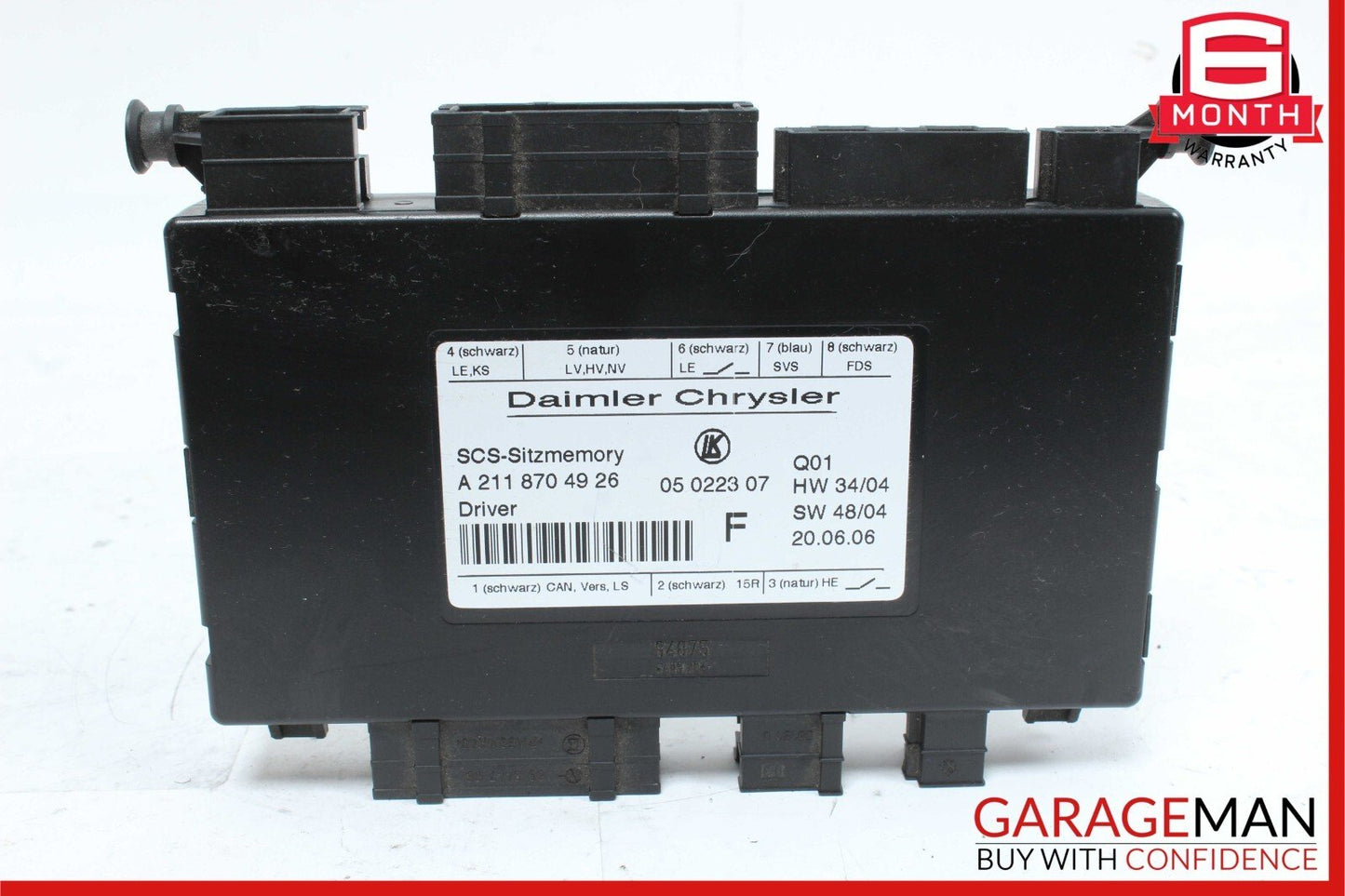 03-12 Mercedes E320 E350 CLS550 GL320 ML500 Front Left Side Seat Control Module