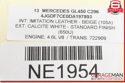 12-16 Mercedes X166 GL450 ECU ECM Engine Computer Control Module Unit OEM
