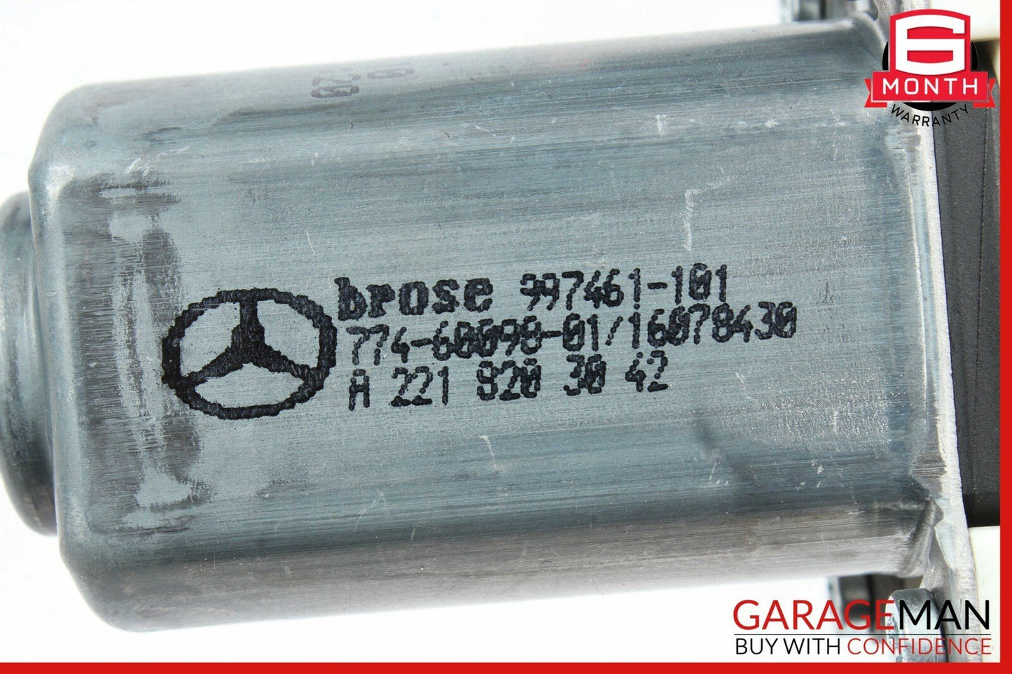 07-13 Mercedes W221 S550 S600 S63 AMG Rear Right Window Regulator Motor OEM