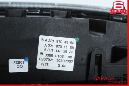 07-14 Mercedes W221 S550 Center Dash Heater Switch Control Panel Assembly OEM