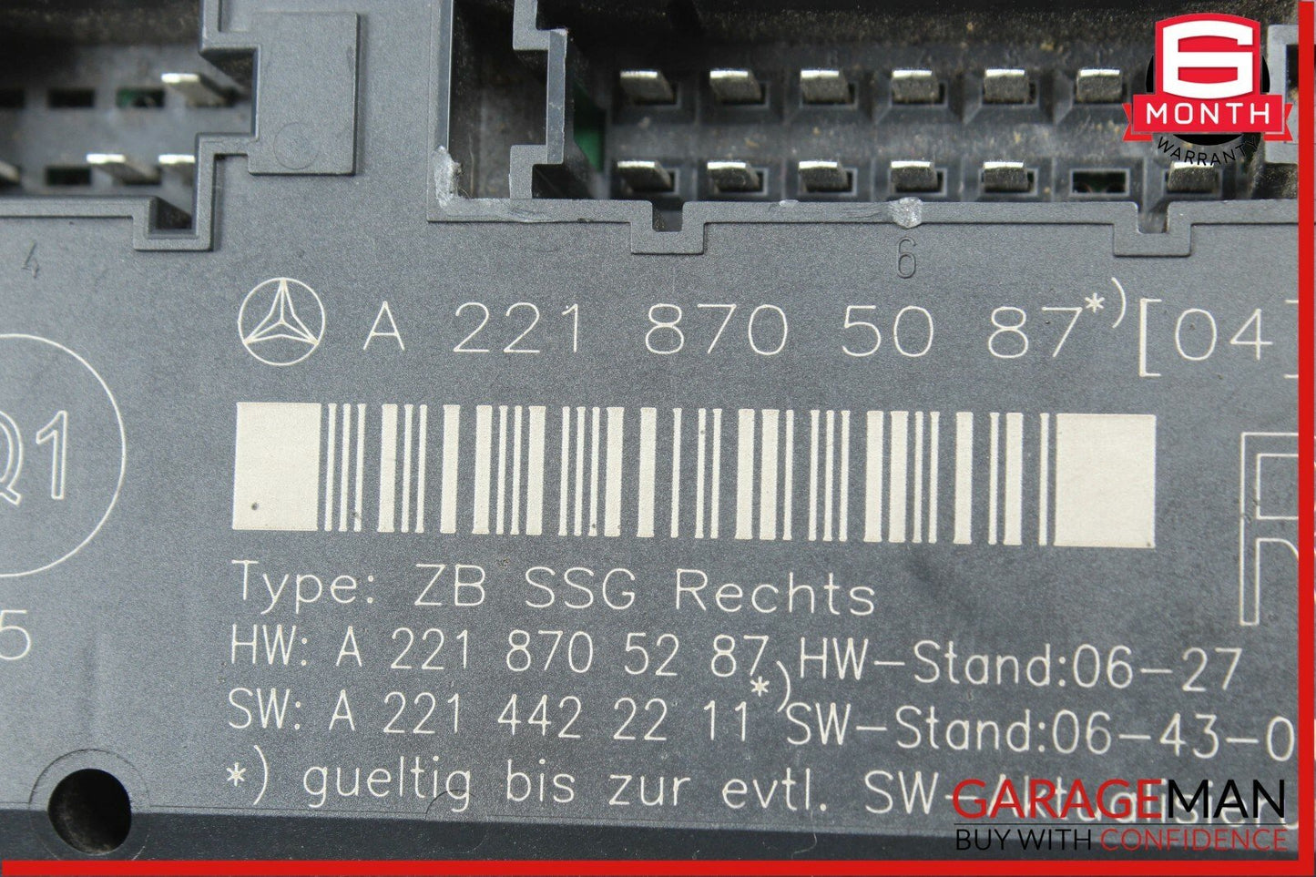 07-13 Mercedes W221 S550 Front Right Side Seat Controller Module Unit