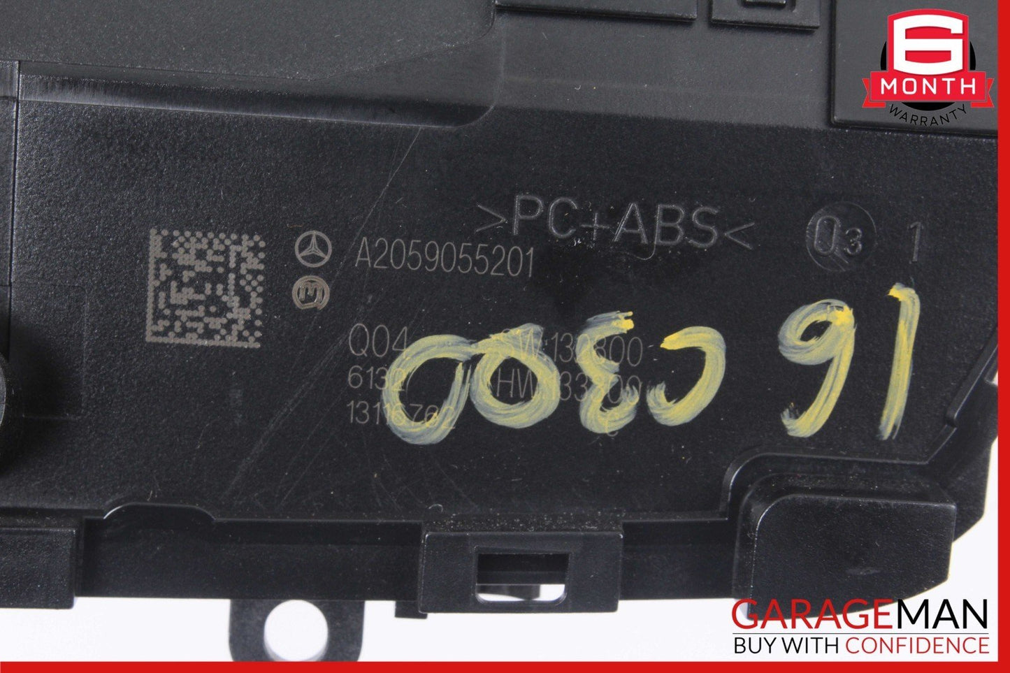 15-19 Mercedes W205 C300 C400 Media Center Dashboard Hazard Control Switch OEM