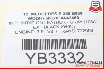 10-17 Mercedes W212 E350 4Matic Rear Right / Left Axle CV Half Shaft Driveshaft