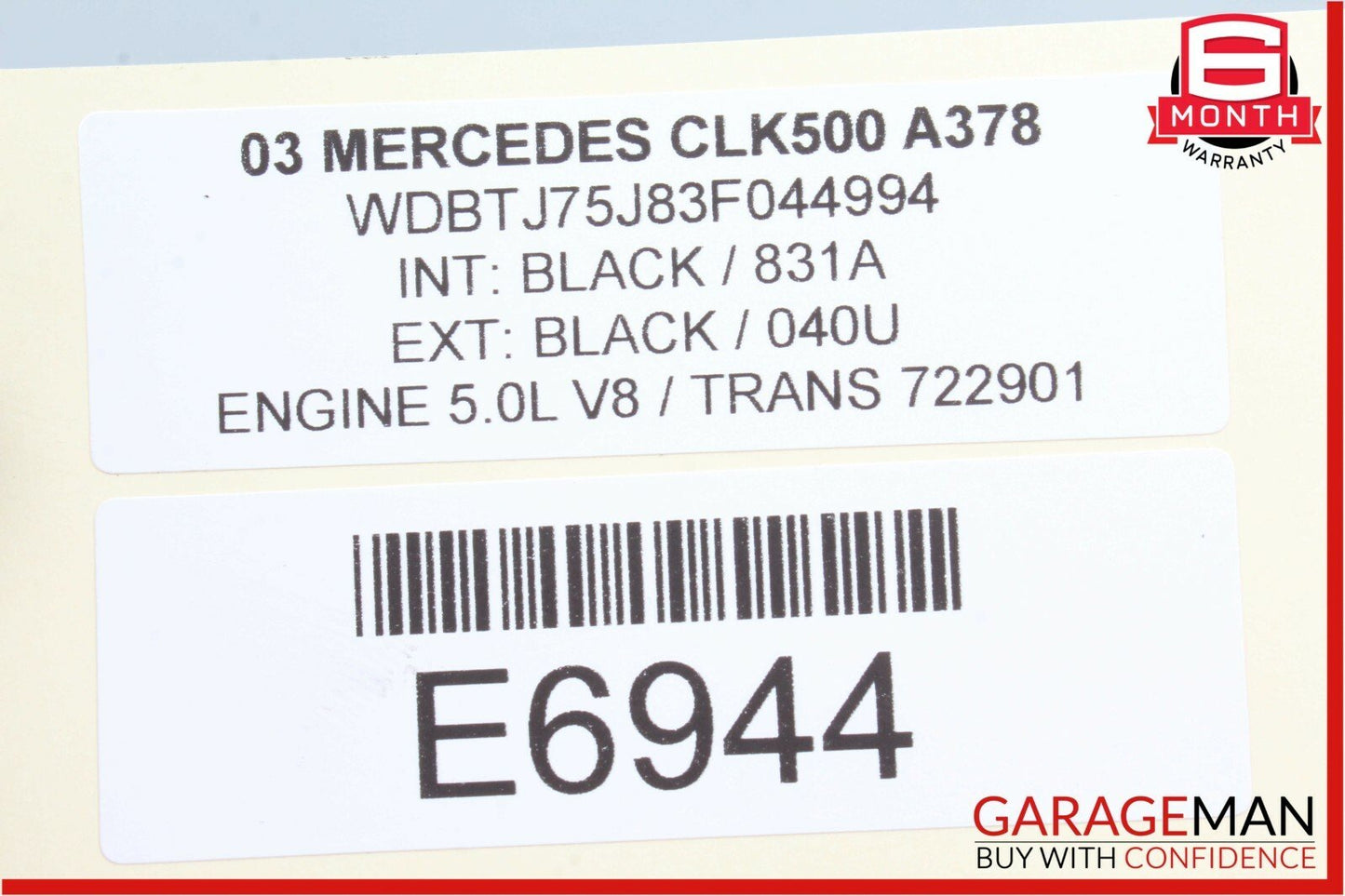 03-09 Mercedes W209 CLK500 CLK550 Door Sound Speaker Set OEM