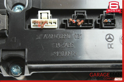 05-09 Mercedes W209 CLK350 Dash Heated Seat ESP Hazard Switch Control Wood OEM