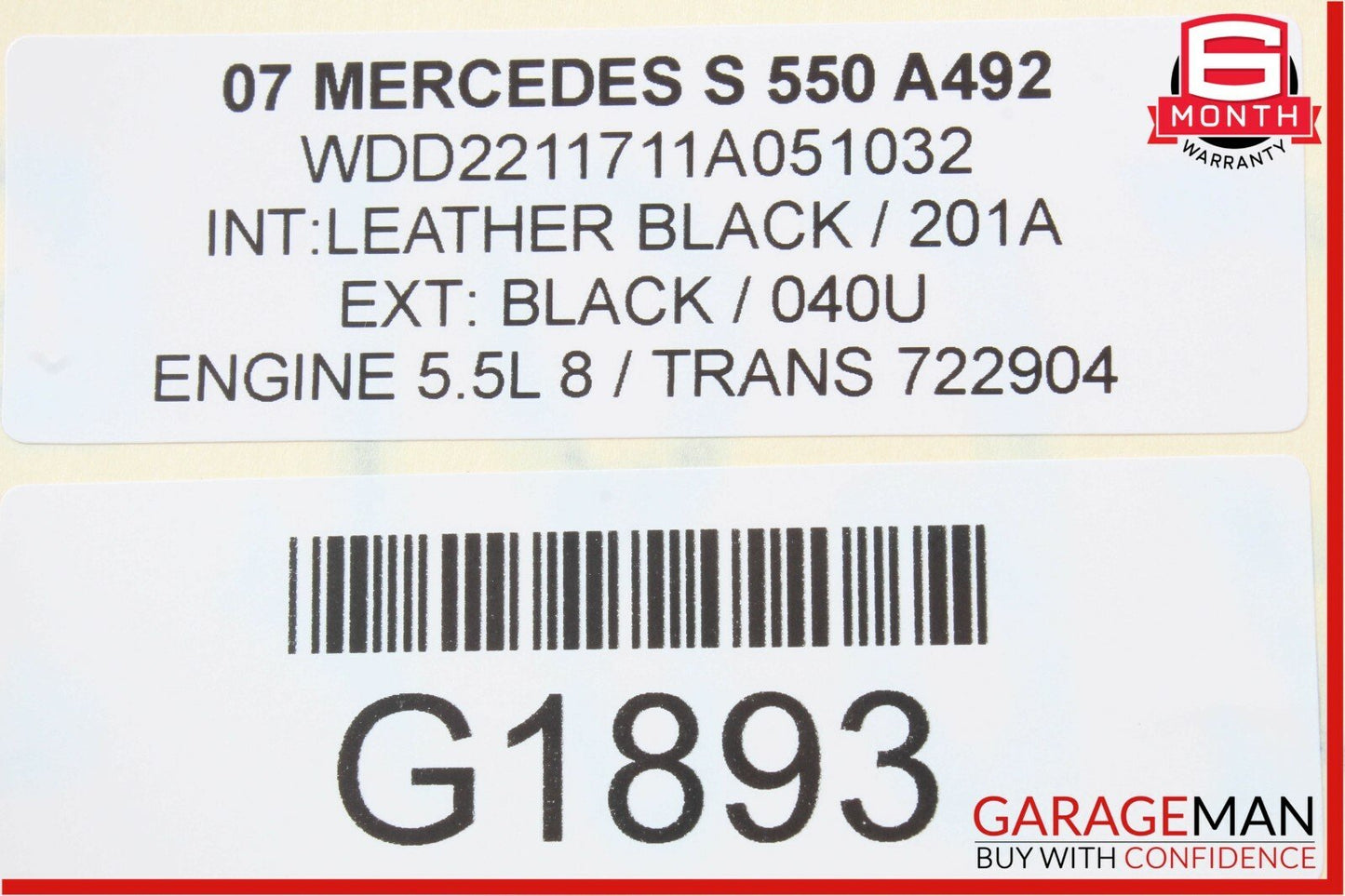 07-09 Mercedes W221 S550 CL550 AC A/C Air Conditioning Condenser OEM