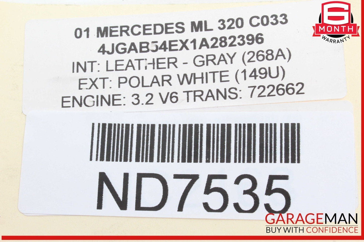 01-02 Mercedes W163 ML320 CLK55 E55 AMG ECU Engine Control Module 0305455832 OEM