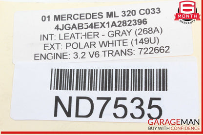 01-02 Mercedes W163 ML320 CLK55 E55 AMG ECU Engine Control Module 0305455832 OEM