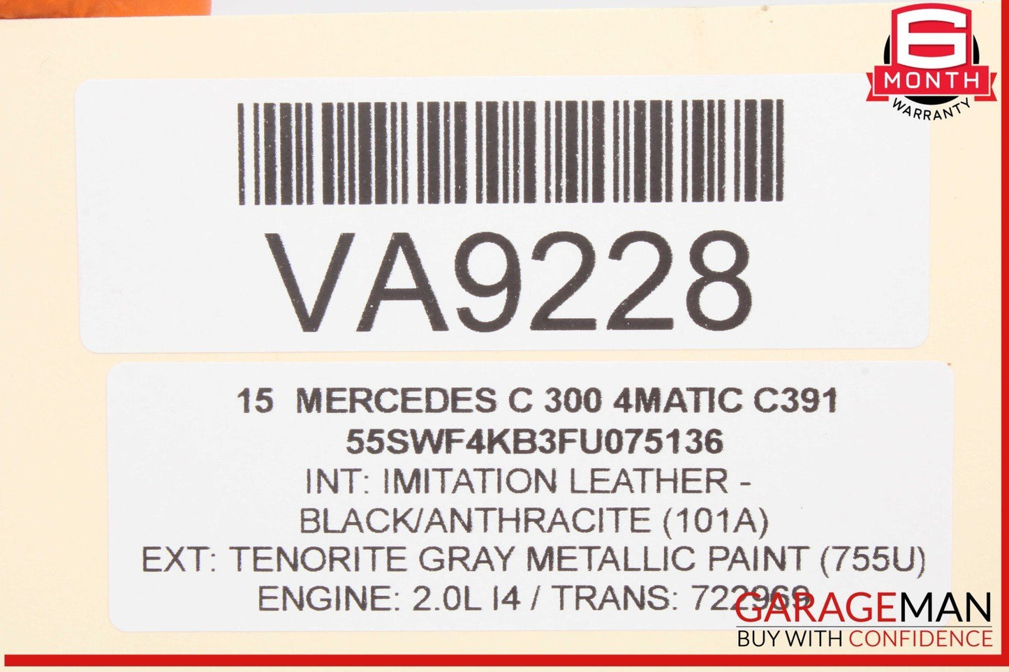 15-23 Mercedes W205 C300 4MATIC Front Left Side Door Control Module Unit OEM