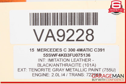 15-23 Mercedes W205 C300 4MATIC Front Left Side Door Control Module Unit OEM