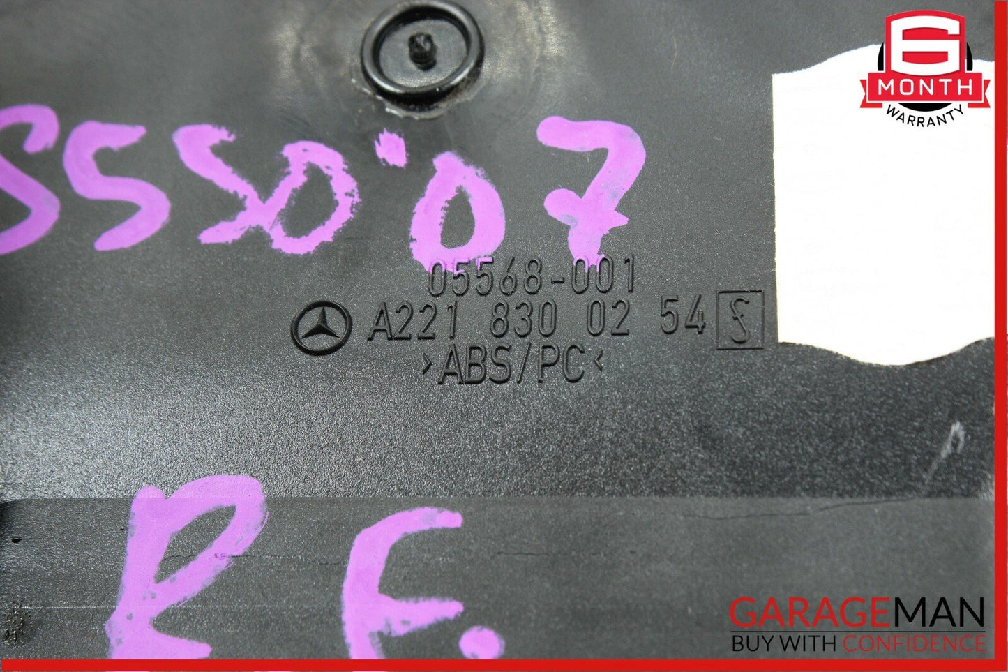 07-14 Mercedes W221 S550 Front Right Side Dash AC A/C Air Vent Trim Cover Black