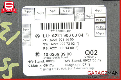 07-13 Mercedes W221 S550 S63 AMG Rear Right / Left Door Control Module Q02 OEM
