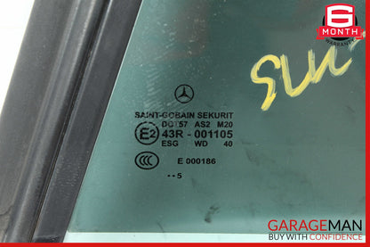 05-11 Mercedes R171 SLK280 Quarter Window Glass Rear Left Driver Side OEM
