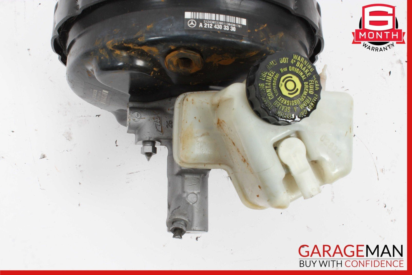 12-14 Mercedes W212 E350 CLS550 Power Brake Booster Master Cylinder Reservoir